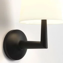 ASTRO Ella Wall brown, black wall lamp with a round lampshade, G9 bulb