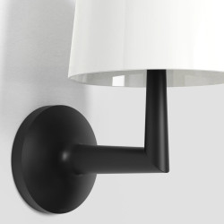 ASTRO Ella Wall brown, black wall lamp with a round lampshade, G9 bulb