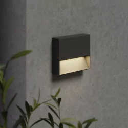 ASTRO Mori outdoor wall lamp in black, 2 sizes to choose from