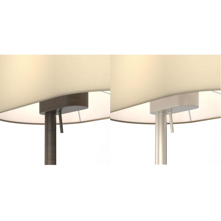Astro Venn Floor floor lamp, brown, matte nickel, E27 LED bulb
