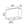 AQFORM VYRO x2 SQUARE LED 230V natynkowy 47036