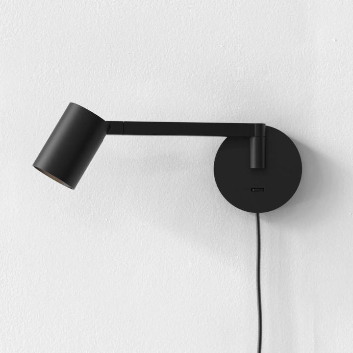 ASTRO Ascoli Swing 1286137/8 wall lamp black, white GU10 LED