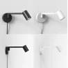 ASTRO Ascoli Swing 1286137/8 wall lamp black, white GU10 LED