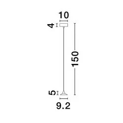 LUCES ACULA LE43491/2/3 wisząca 6W LED