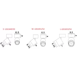 LUCES BADENIA to czarna, złoto-czarna lampa sufitowa IP20 3000K