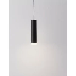 LUCES ACATLAN LE61643/4 czarna lub złota lampa wisząca długa tuba LED 5W