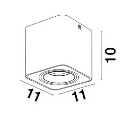 LUCES ACATIPA LE61636/7/8 square ceiling lamp GU10 bulb