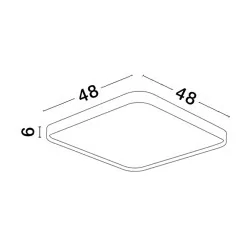 LUCES AGOSTA LE43603/4 lampa sufitowa LED 30W