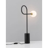 LUCES BANZHA LE43726 black table lamp with a ball-shaped shade