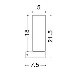 LUCES BANTHI LE43723 kinkiet łazienkowy IP44 żarówka E14