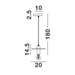 LUCES BAJIO LE43702/4 lampa wisząca w kolorze czarnym lub złotym IP20