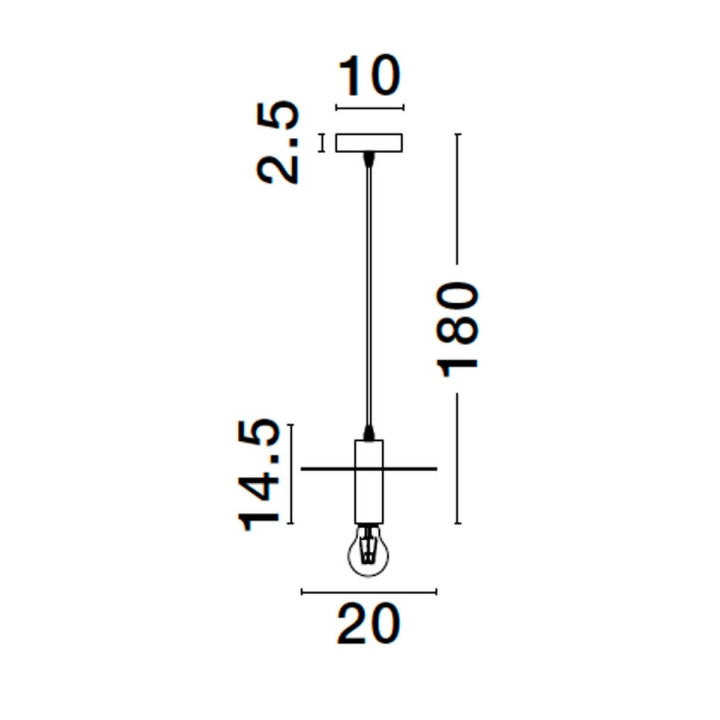 LUCES BAJIO LE43702 gold pendant lamp IP20