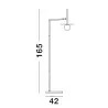 LUCES MORELOS LE43691 gold floor lamp height 165cm G9 bulb