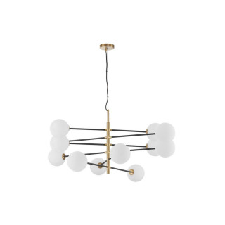 LUCES PLATO LE43689 hanging lamp black, shades of gold, G9 bulb