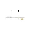 LUCES BALBOA LE43686 hanging lamp black with shades of gold