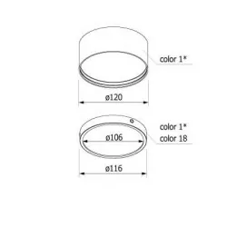CLEONI KAPS ceiling LA359 LED ceiling lamp