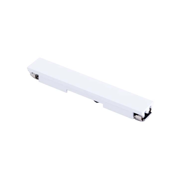 OXYLED MICROLINE biała zaślepka frontowa aluminiowa 10cm do szyn micro