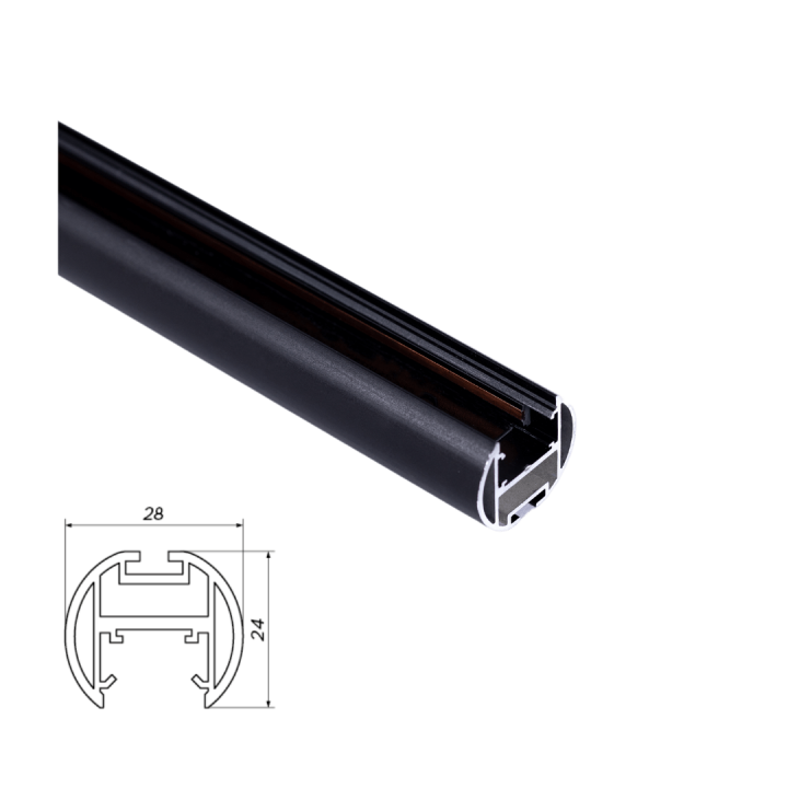 LOONARI MICROLINE magnetic track hanging on cables 48V white, black