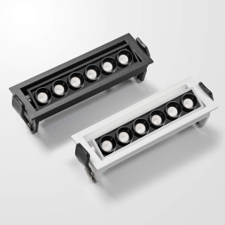 OXYLED ARCHI wall washer 8W, recessed LED 3000K, 4000K black, white