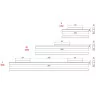 OXYLED STRIPE MULTILINES light line for magnetic track 48V