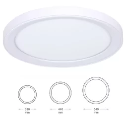 OXYLED EIBAR plafon LED biały, czarny 3000K-6000K