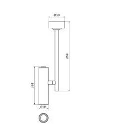 OXYLED BIVIO surface-mounted LED spotlight 8W 230V