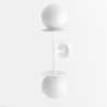 Cleoni Cotton wall lamp with a power of 2x1.9W, various colors of G9 bulbs
