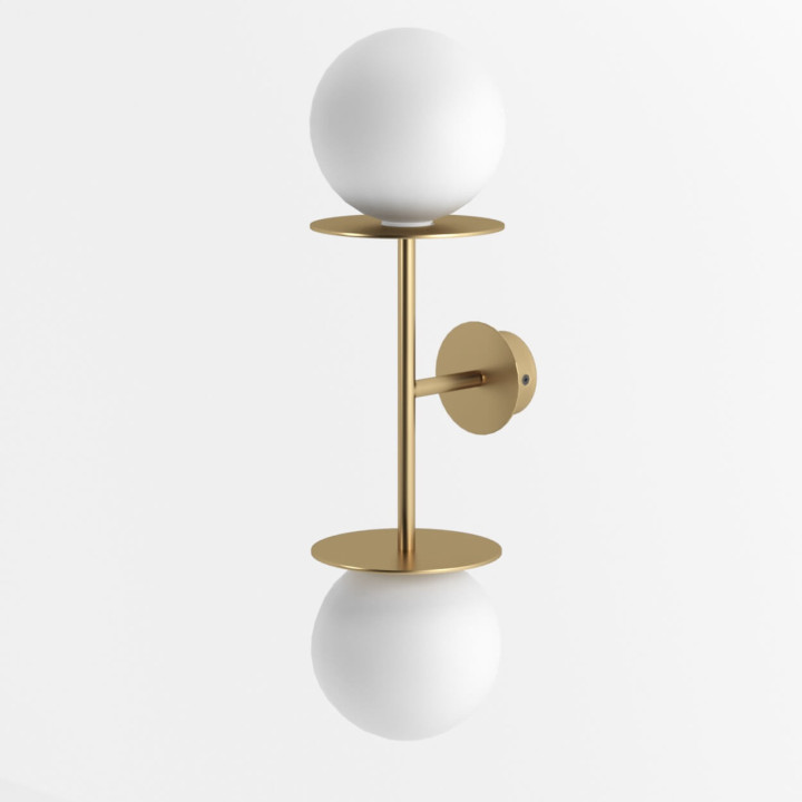 Cleoni Cotton wall lamp with a power of 2x1.9W, various colors of G9 bulbs