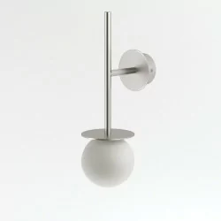 CLEONI Cotton TR1 wall lamp made of steel, G9 bulb