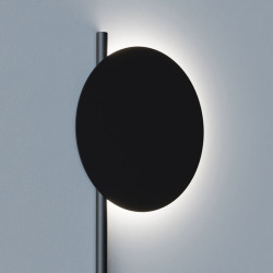CLEONI Pill black wall lamp made of IP20 steel