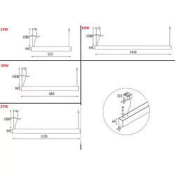CLEONI CLEOLine LED hanging lamp SL105/01/MP