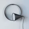 CLEONI Rim wall lamp black IP20