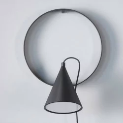 CLEONI Rim wall lamp black IP20