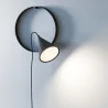 CLEONI Rim wall lamp black IP20