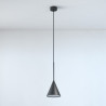 CLEONI Rim F LED single hanging lamp in black