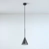 CLEONI Rim F LED single hanging lamp in black