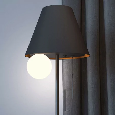 CLEONI Zoria black desk lamp, E27 bulb + LED module 3000K CLEONI Zoria black desk lamp, E27 bulb + LED module 3000K