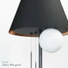 CLEONI Zoria black desk lamp, E27 bulb + LED module 3000K