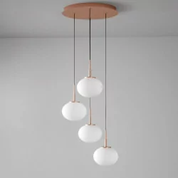 CLEONI OVO PANEL modern hanging lamp 4x E27