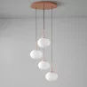 CLEONI OVO PANEL modern hanging lamp 4x E27