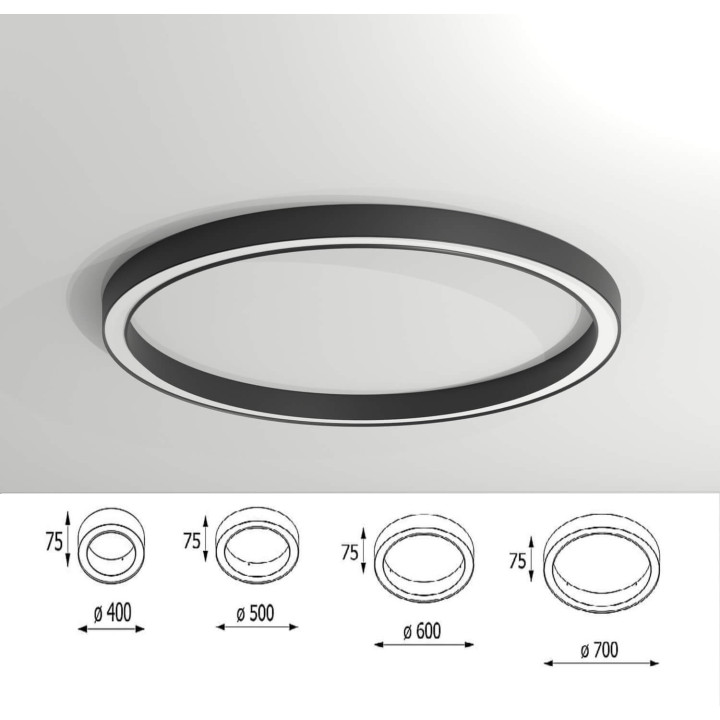 CLEONI Alfredo LED ceiling lamp made of steel, large selection