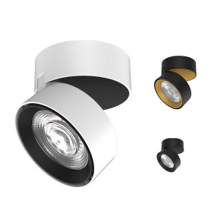 LUCES ALBACETE LE61356/7/8 round ceiling lamp, black/white/gold