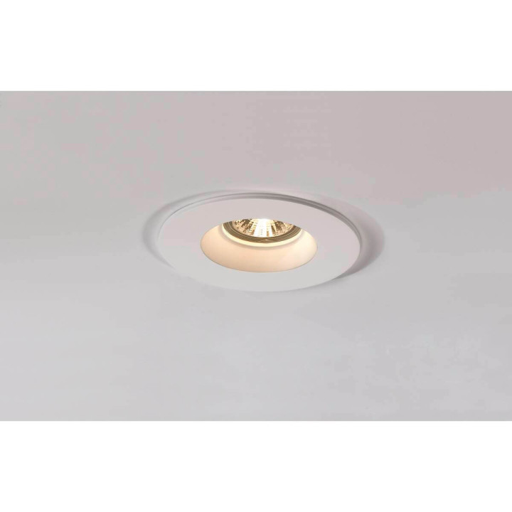 SLV PLASTRA round white frame GU10