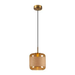 SLV PANTILO ROPE gold, silver hanging lamp, E27 thread