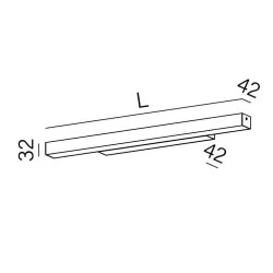 AQFORM SET RAW mini LED hermetic kinkiet nad lustro do łazienki IP44