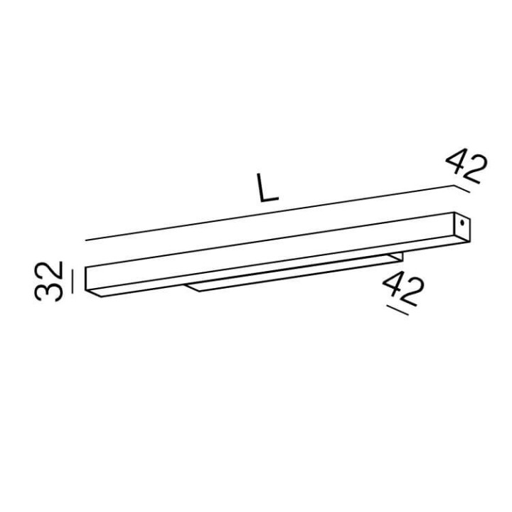AQFORM SET RAW mini LED hermetic kinkiet nad lustro do łazienki IP44