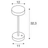 SLV VINOLINA 1007360/1/2 lampa stołowa IP54 biała, czarna, rdzawy