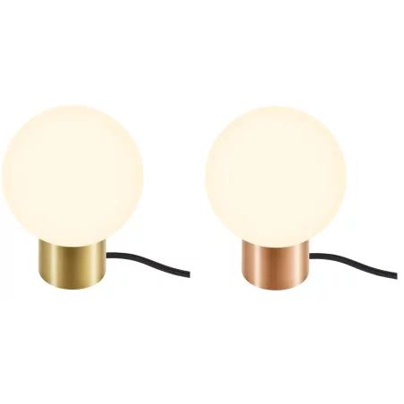 SLV SUN to lampa stołowa G9, elegancki design, miedź/brąz