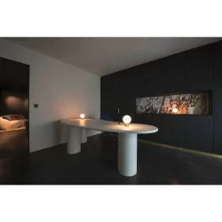 SLV SUN to lampa stołowa G9, elegancki design, miedź/brąz