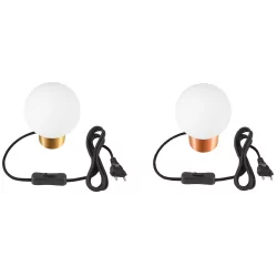 SLV SUN to lampa stołowa G9, elegancki design, miedź/brąz